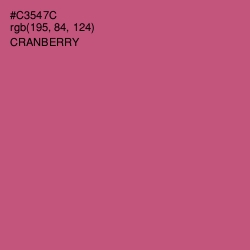 #C3547C - Cranberry Color Image