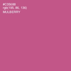 #C35688 - Mulberry Color Image