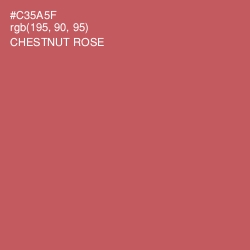 #C35A5F - Chestnut Rose Color Image