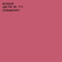 #C35A6F - Cranberry Color Image