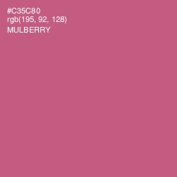 #C35C80 - Mulberry Color Image