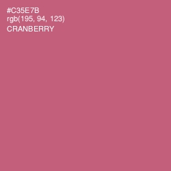 #C35E7B - Cranberry Color Image