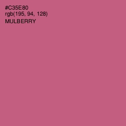 #C35E80 - Mulberry Color Image