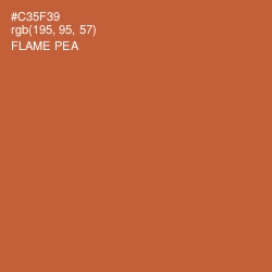 #C35F39 - Flame Pea Color Image