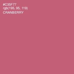 #C35F77 - Cranberry Color Image