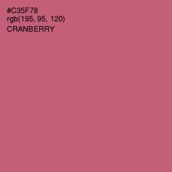 #C35F78 - Cranberry Color Image