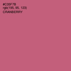 #C35F7B - Cranberry Color Image