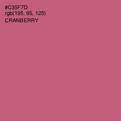 #C35F7D - Cranberry Color Image