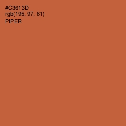 #C3613D - Piper Color Image