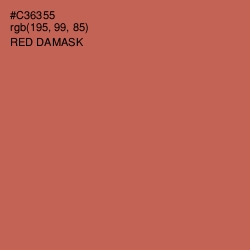 #C36355 - Red Damask Color Image