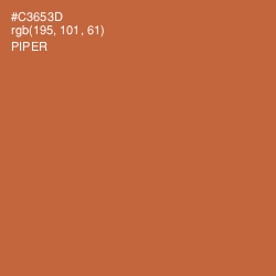#C3653D - Piper Color Image