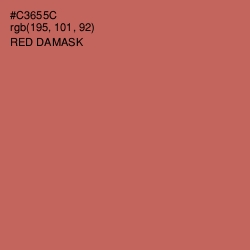 #C3655C - Red Damask Color Image