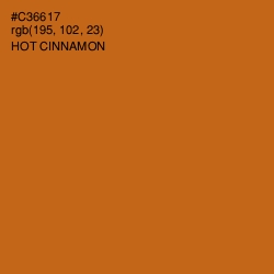 #C36617 - Hot Cinnamon Color Image