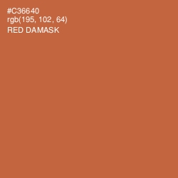 #C36640 - Red Damask Color Image