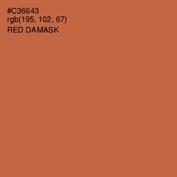 #C36643 - Red Damask Color Image