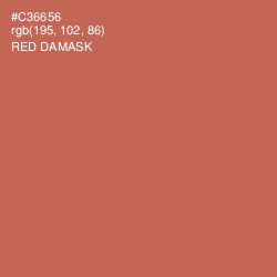 #C36656 - Red Damask Color Image