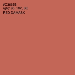 #C36658 - Red Damask Color Image