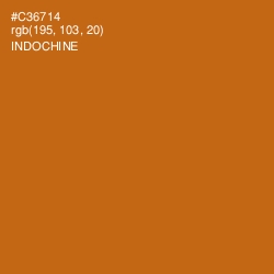 #C36714 - Indochine Color Image
