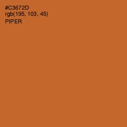 #C3672D - Piper Color Image