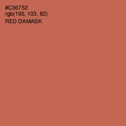 #C36752 - Red Damask Color Image