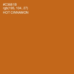 #C3681B - Hot Cinnamon Color Image