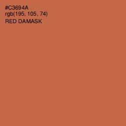 #C3694A - Red Damask Color Image