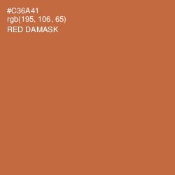 #C36A41 - Red Damask Color Image