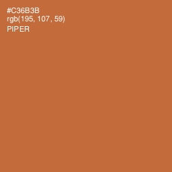 #C36B3B - Piper Color Image