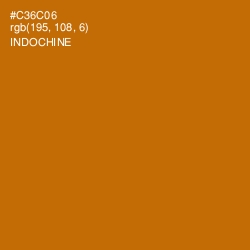 #C36C06 - Indochine Color Image