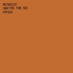 #C36C32 - Piper Color Image