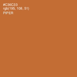 #C36C33 - Piper Color Image