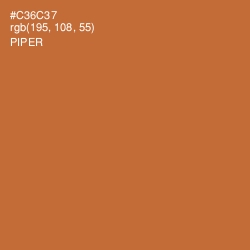 #C36C37 - Piper Color Image