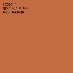 #C36C41 - Red Damask Color Image