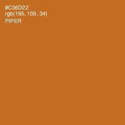 #C36D22 - Piper Color Image