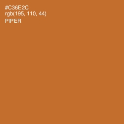 #C36E2C - Piper Color Image