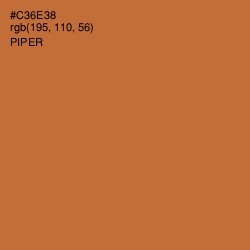 #C36E38 - Piper Color Image