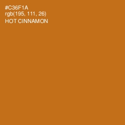 #C36F1A - Hot Cinnamon Color Image