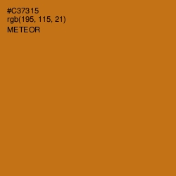 #C37315 - Meteor Color Image