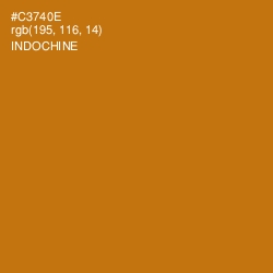 #C3740E - Indochine Color Image