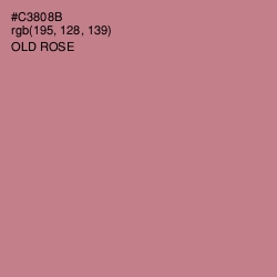 #C3808B - Old Rose Color Image