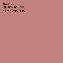 #C3817D - New York Pink Color Image