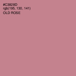 #C3828D - Old Rose Color Image