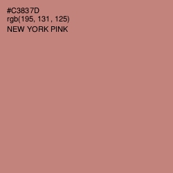#C3837D - New York Pink Color Image