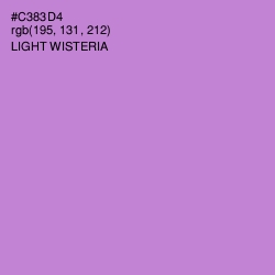 #C383D4 - Light Wisteria Color Image