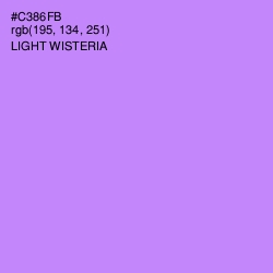 #C386FB - Light Wisteria Color Image