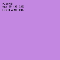 #C387E1 - Light Wisteria Color Image