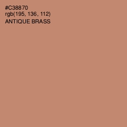 #C38870 - Antique Brass Color Image