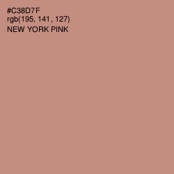 #C38D7F - New York Pink Color Image