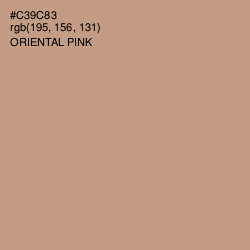 #C39C83 - Oriental Pink Color Image