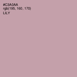 #C3A0AA - Lily Color Image